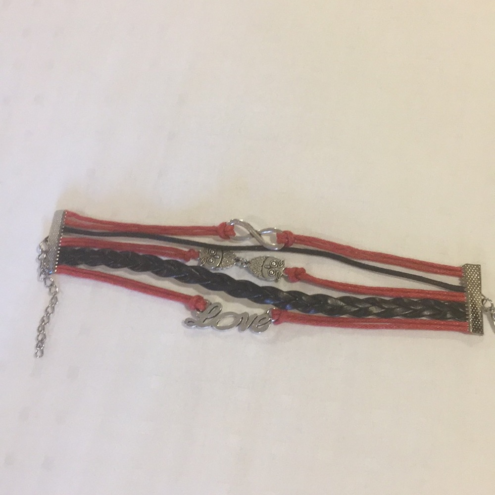 Red and black bracelet